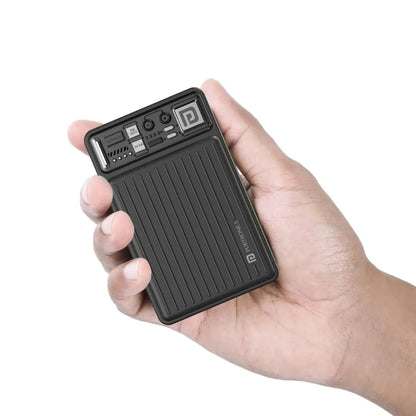 Portronics Luxcell Mini 10K 10000mAh Power Bank 22.5W Fast Charging - Black-tpstech.in