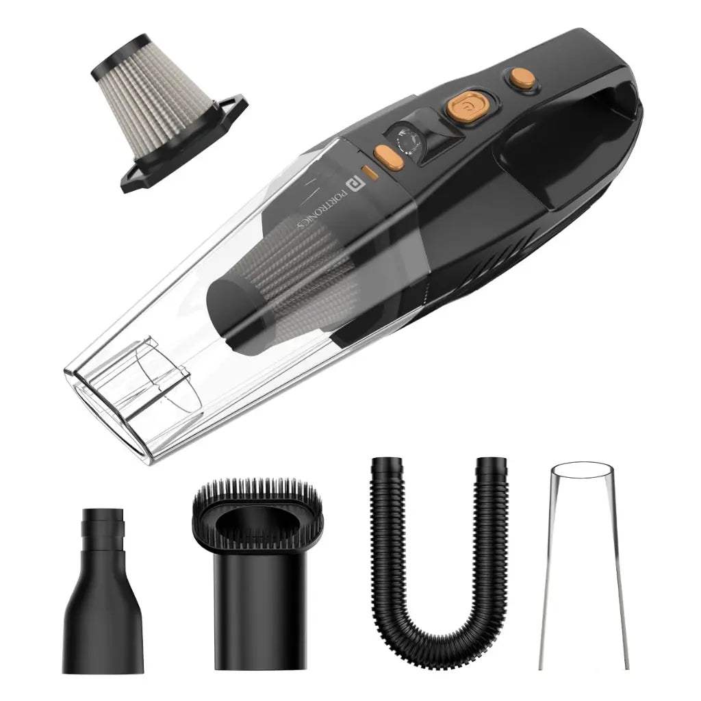 Portronics Mopcop POR 2573 Rechargeable Handheld Vacuum Cleaner with Washable HEPA Filter-tpstech.in