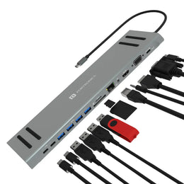 Portronics Mport 13C POR 1763 13-in-1 USB C Docking Station with 4K HDMI-tpstech.in