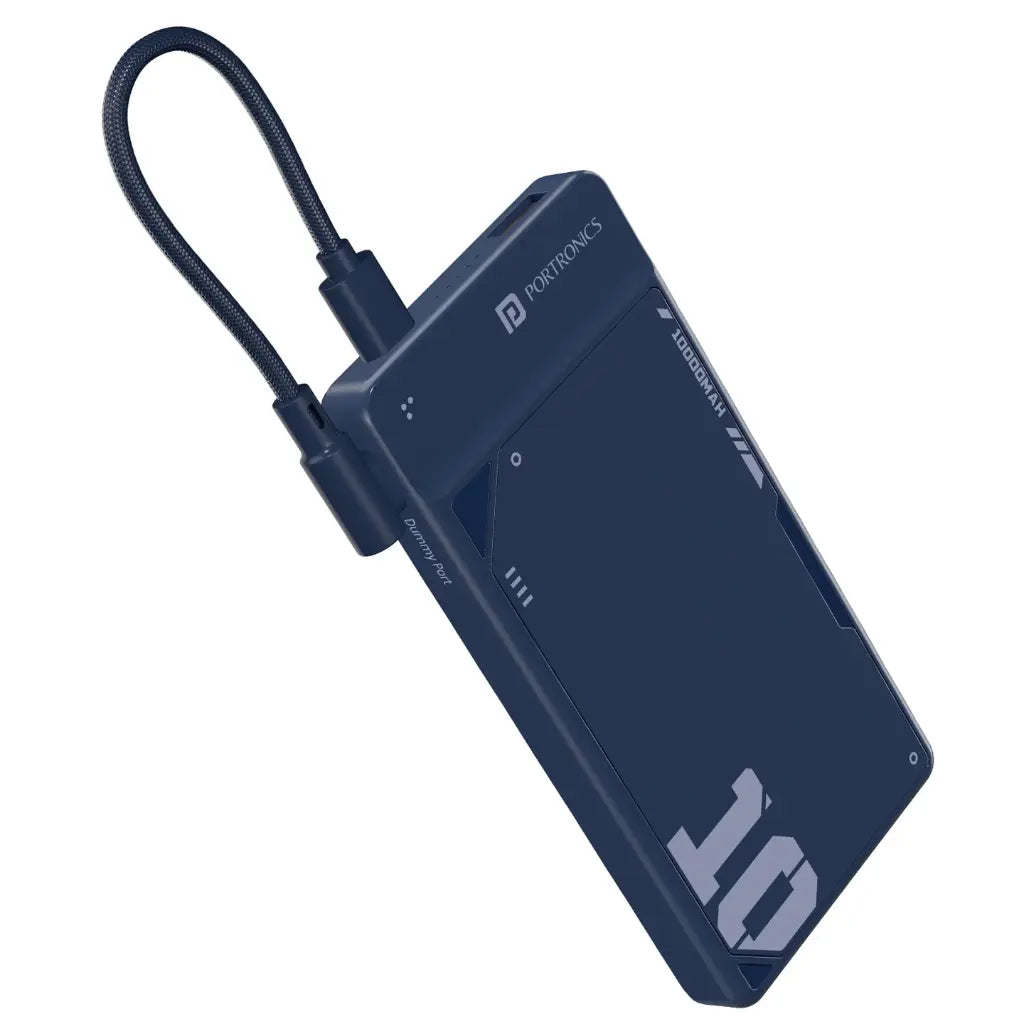 Portronics POR 2810 Luxcell Uno 10K 10000mAh Power Bank 22.5W Fast Charging-tpstech.in