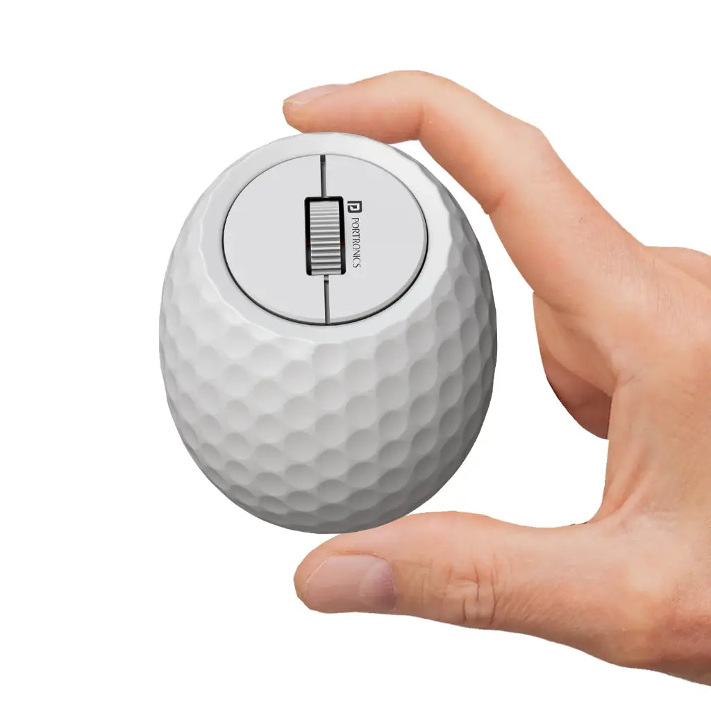 Portronics POR 3120 ToadPlay Golf Mini Wireless Mouse 2400 DPI - White-tpstech.in