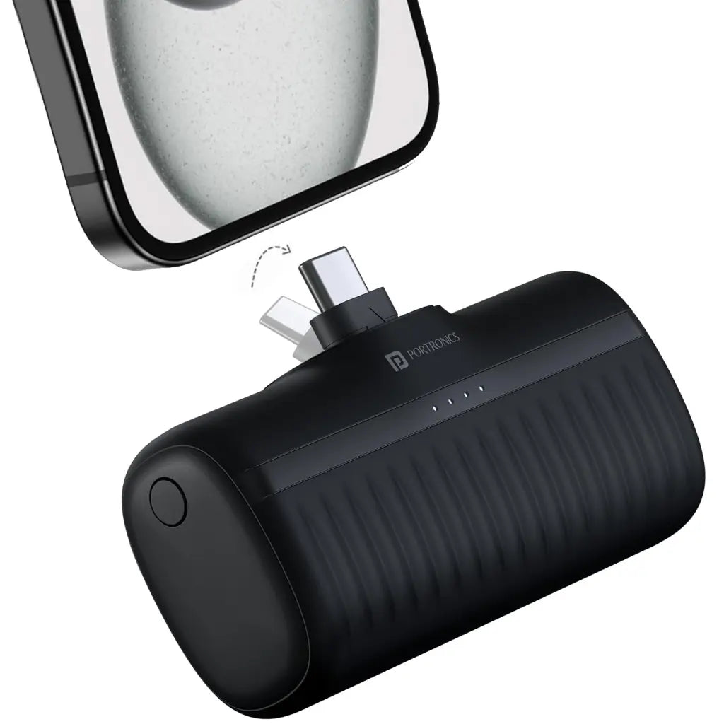 Portronics Power Pebble POR 2262 5000mAh 20W Type C Fast Charging Power Bank-pstech.in