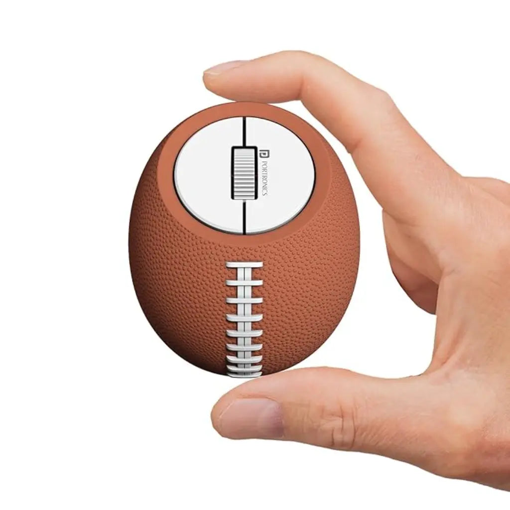 Portronics ToadPlay Rugby POR 3118 Mini Wireless Mouse Bluetooth 5.0 & 2.4GHz 2400 DPI-tpstech.in