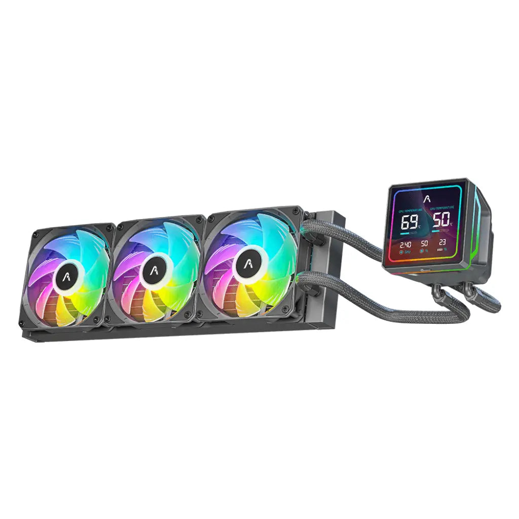 Prolab AI360 LCD 360mm AIO Liquid Cooler with 4″ IPS Display-tpstech.in