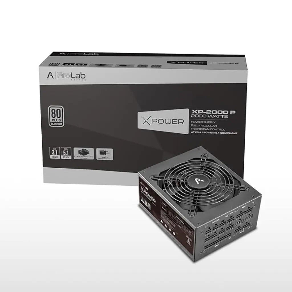Prolab XPower XP‑2000P 2000W Platinum Modular Power Supply Unit ...