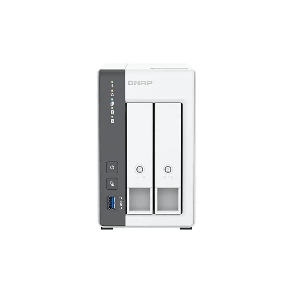 QNAP TS-216G Quad Core 2 Bay 2.5GbE Desktop Network Attached Storage - White-TPSTECH.IN
