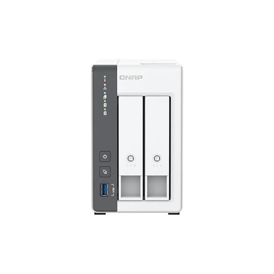 QNAP TS-216G Quad Core 2 Bay 2.5GbE Desktop Network Attached Storage - White-TPSTECH.IN