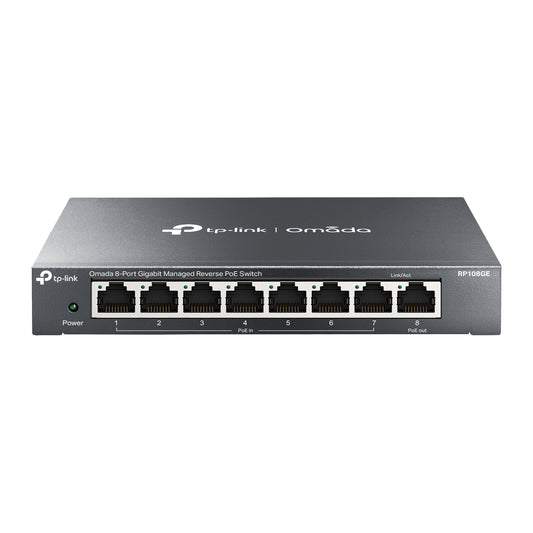 TP-Link TL-RP108GE 8 Port Gigabit Managed Reverse PoE Switch