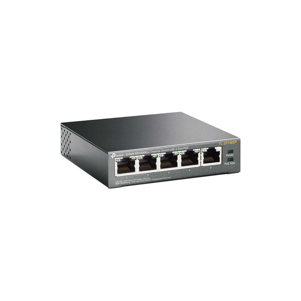 TP-Link TL-SF1005P 5-Port 10/100Mbps Desktop Switch with 4-Port PoE