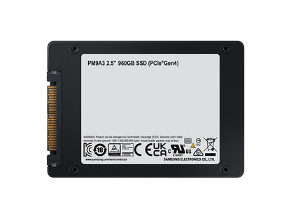 Samsung PM9A3 960GB 2.5" PCIe4.0 x4 NVMe 1.4 Enterprise SSD for Business