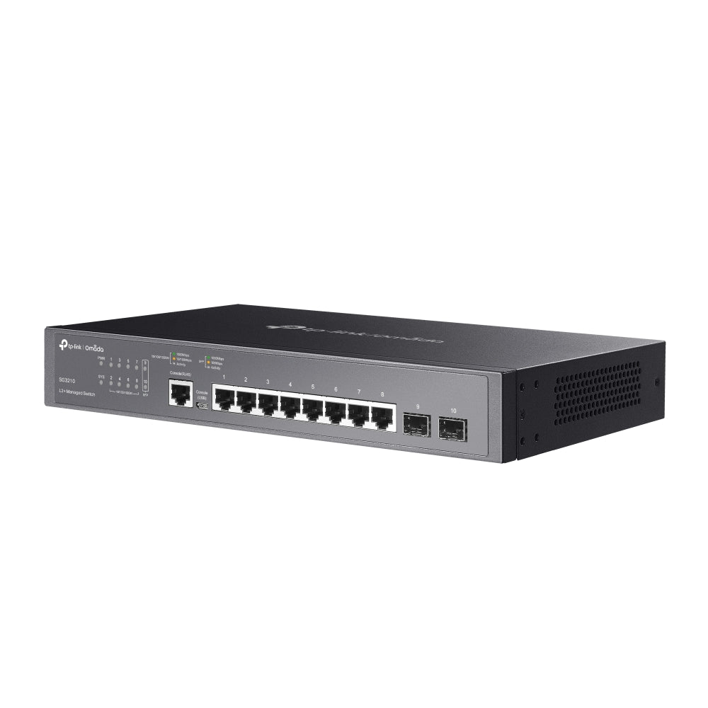 TP-Link Omada TL-SG3210 8 Port Gigabit L2+ Managed Switch with 2 SFP Slots