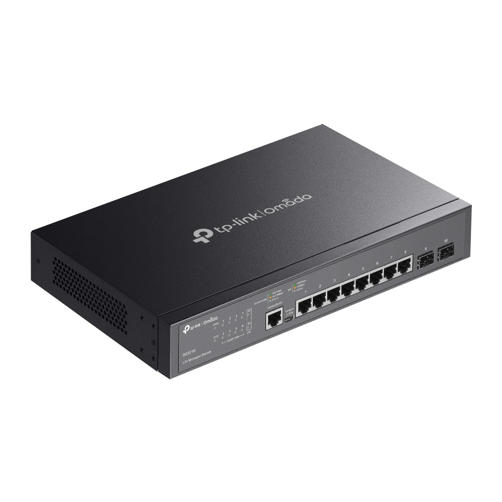 TP-Link Omada TL-SG3210 8 Port Gigabit L2+ Managed Switch with 2 SFP Slots