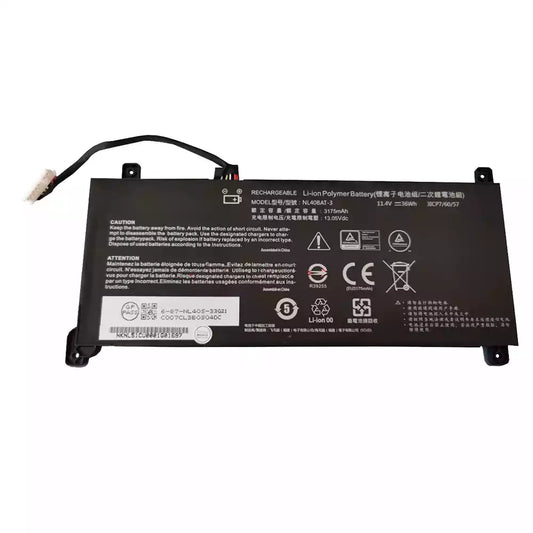Clevo Aurore NL40BAT-3 OEM 36Wh 11.4V 3 Cell Laptop Battery
