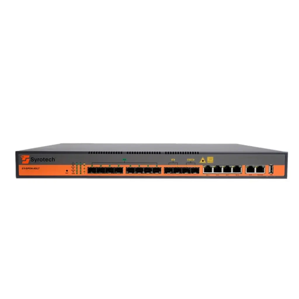 SYROTECH GPON OLT 8 Ports SY-GPON-8OLT Rack Mount with CTC2.0 Support-tpstech.in