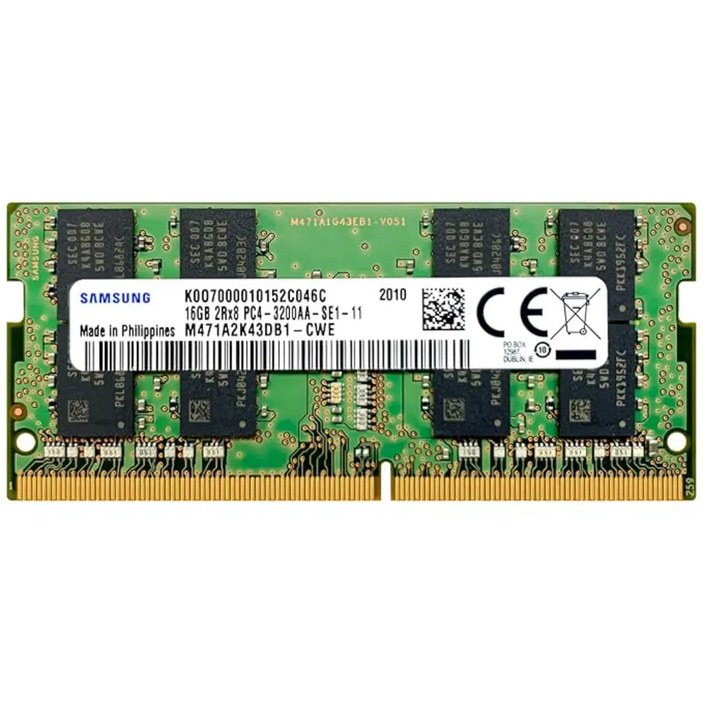 Samsung 16GB DDR4 RAM 3200MHz CL22 2Rx8 260 Pin SODIMM Laptop