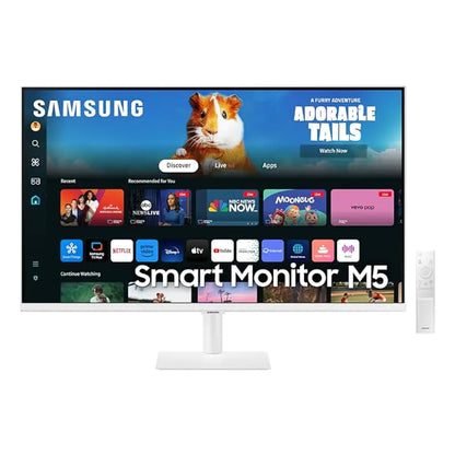 Samsung 32" 60 Hz M5 FHD Smart Monitor with Smart TV experience Built‑in Speakers-tpstech.in