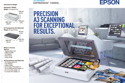 Epson Expression 13000XL A3 Flatbed Photo Scanner
