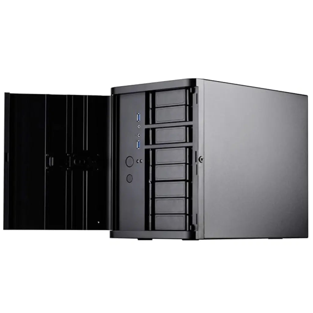 SilverStone DS380B Mini‑ITX/DTX NAS Chassis 8‑Bay Hot‑Swap 3×120 mm Cooling-tpstech.in