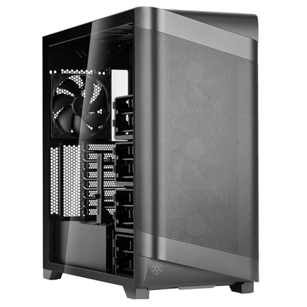 SilverStone SETA A2 High Airflow E ATX Mid Tower PC Case with Tempered Glass-tpstech.in