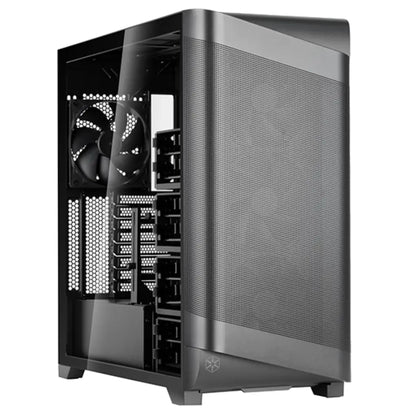 SilverStone SETA A2 High Airflow E ATX Mid Tower PC Case with Tempered Glass-tpstech.in