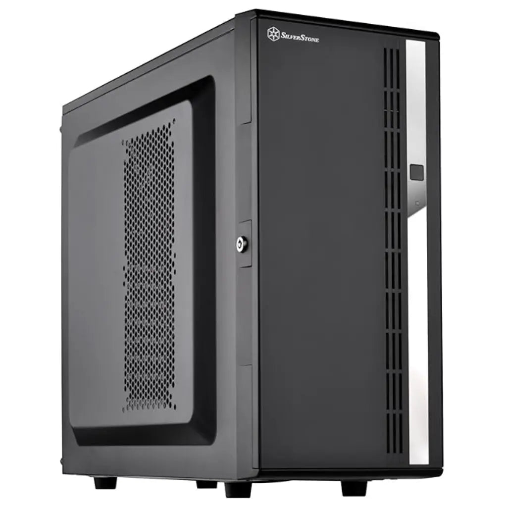 SilverStone SST‑CS380B Mid‑Tower NAS Chassis 8‑Bay Hot‑Swap Dual 5.25″ Bays 3×120 mm Fans-tpstech.in