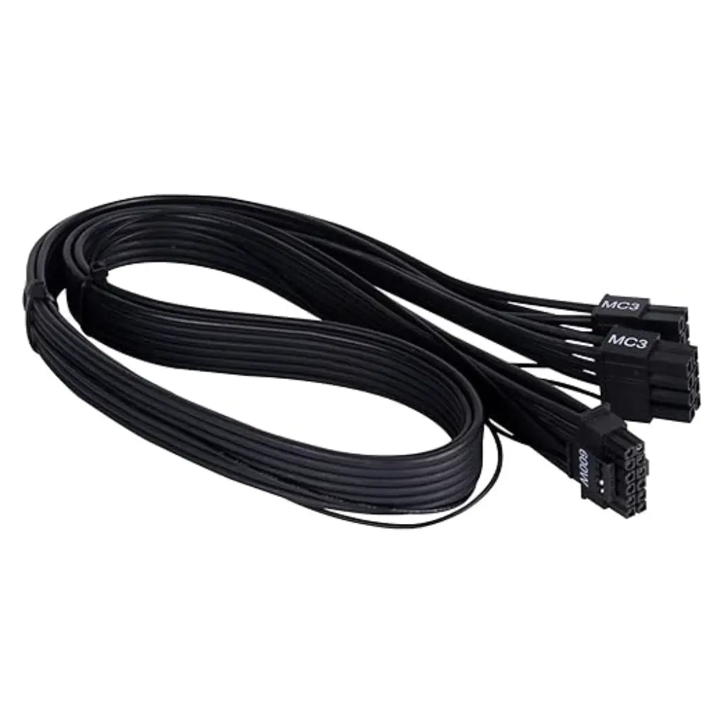 SilverStone SST‑PP14‑EPS 2×EPS‑8 to 12+4 Pin PCIe Gen5 Cable-tpstech.in