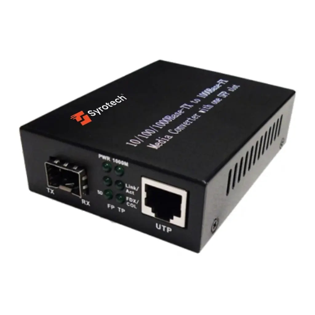 Syrotech GOMC-1312-SFP Gigabit Media Converter with SFP Slot and RJ-45 Port-tpstech.in