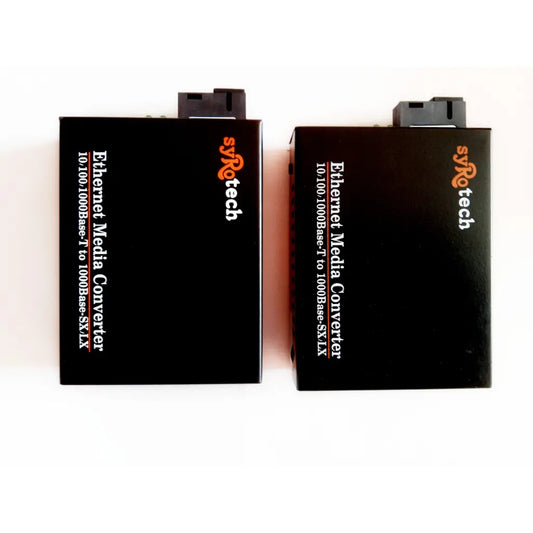 Syrotech GOMC-BI3512-20 & GOMC-BI5312-20 Gigabit S/F 10/100/1000Mbps Media Converter 20Km-tpstech.in