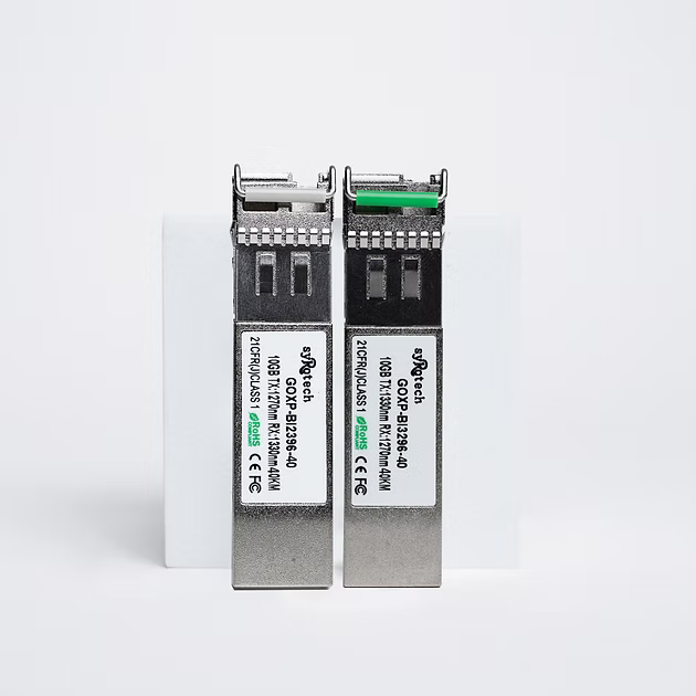 Syrotech GOXP-BI2396-40 & GOXP-BI3296-40 10G SFP Dual Fiber Transceiver Single Mode 40km LC-tpstech.in
