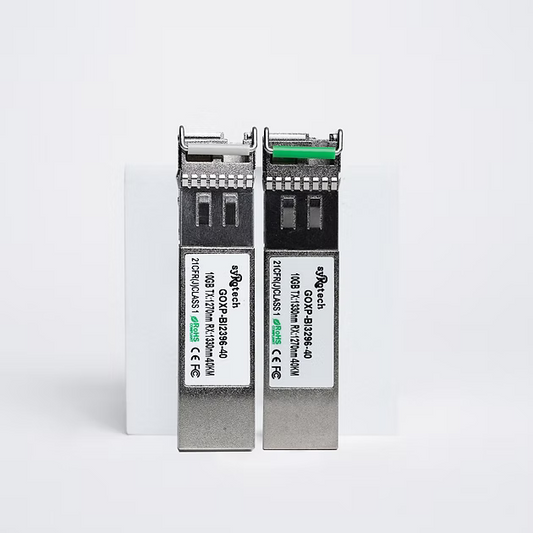 Syrotech GOXP-BI2396-40 & GOXP-BI3296-40 10G SFP Dual Fiber Transceiver Single Mode 40km LC-tpstech.in