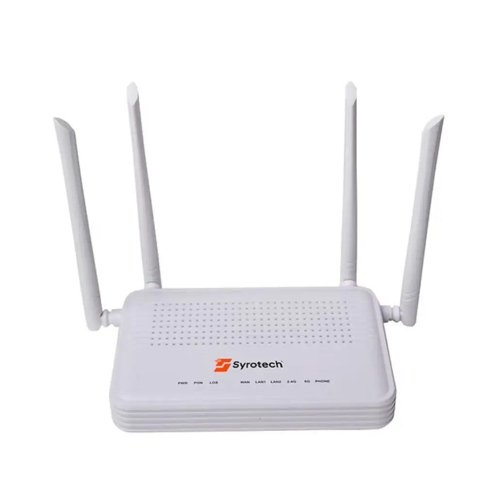 Syrotech SY-GPON-2010-WADONT XPON ONT with Dual Band WiFi 2GE POTS Port-tpstech.in