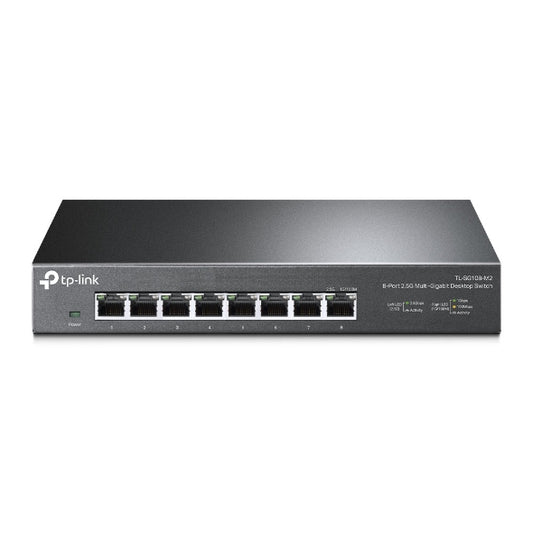 TP-Link TL-SG108-M2 8 Port 2.5G Multi-Gigabit Unmanaged Network Switch - Fanless Metal Design