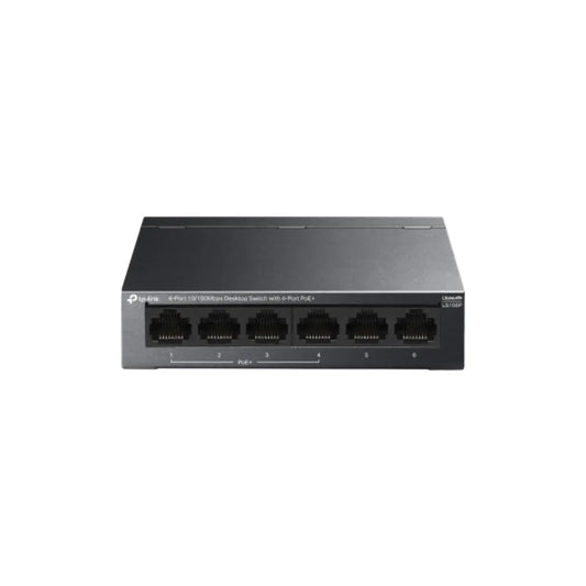 TP-Link LS106P 6-Port 10/100Mbps Desktop Switch with 4 PoE+ Ports-tpstech.in