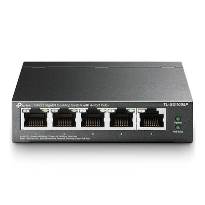 TP-Link TL-SG1005P 5-Port Gigabit Desktop Switch with 4 PoE+ Ports-tpstech.in