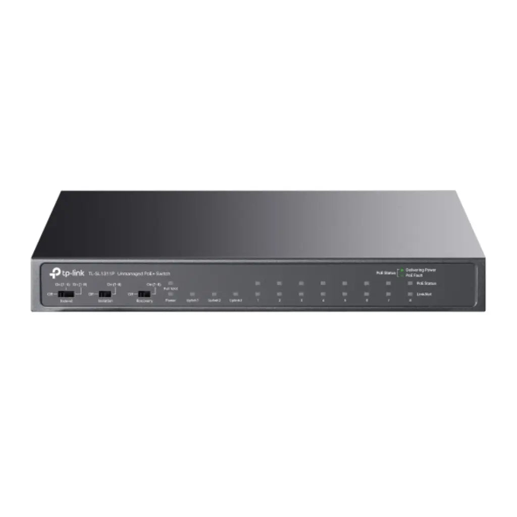 TP-Link TL-SL1311P 8-Port Fast Ethernet + 3-Port Gigabit Desktop PoE+ Switch-tpstech.in