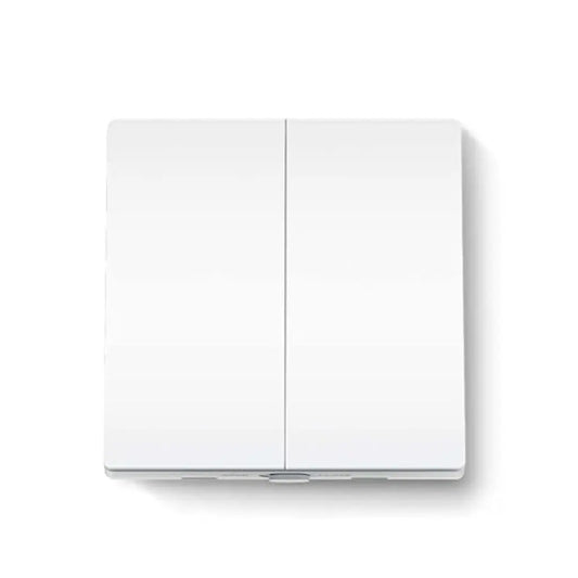  TP-Link Tapo S220 Smart Light Switch 2-Gang 1-Way No Neutral Wire Battery Powered-tpstech.in