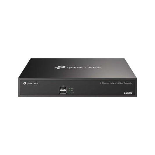 TP-Link VIGI NVR1004H 4-Channel Network Video Recorder 4K HDMI Output Up to 10TB Storage Support-tpstech.in