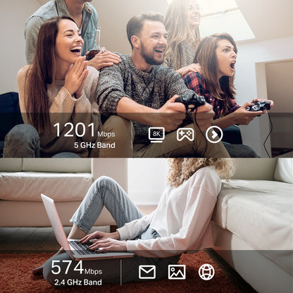 TP-Link AX1800 Archer TX20U Plus Dual Antennas High Gain Wireless USB Adapter  - Black