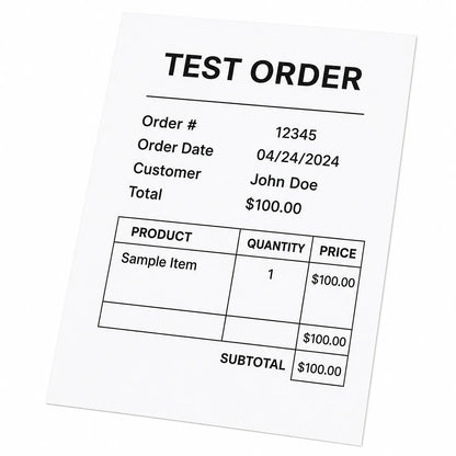 Test Order