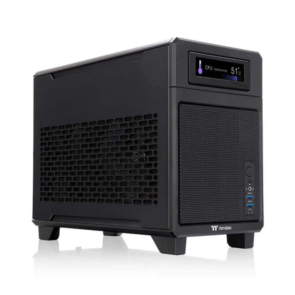  Thermaltake TR100 Mini-ITX Dual-Chamber SFF Computer Case with PCIe 4.0 Riser-tpstech.in