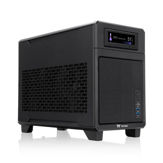  Thermaltake TR100 Mini-ITX Dual-Chamber SFF Computer Case with PCIe 4.0 Riser-tpstech.in