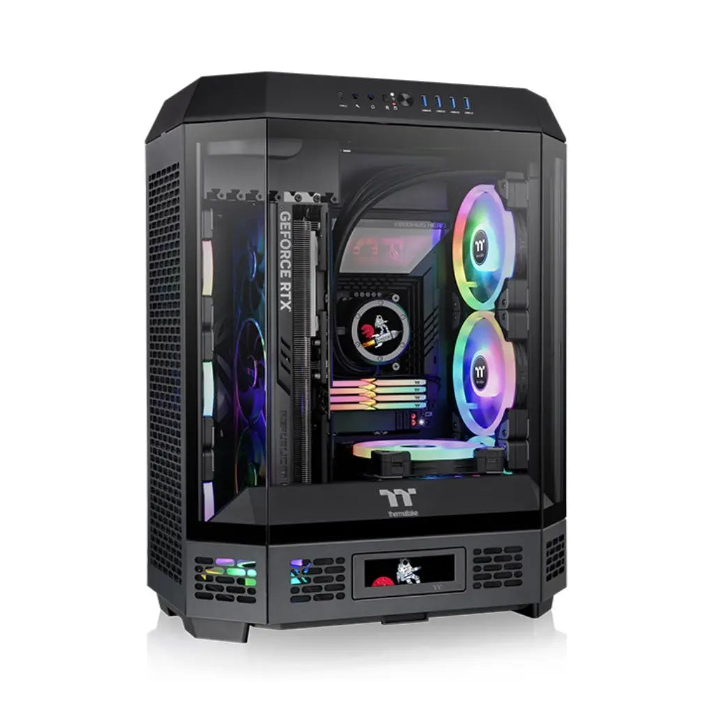 Thermaltake The Tower 600 ATX Mid Tower Tempered Glass Computer Case Vertical Design-tpstech.in