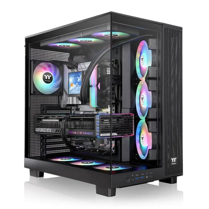 Thermaltake View 380 XL TG ARGB Mid Tower Tempered Glass Computer Case -tpstech.in