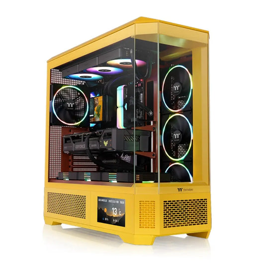 Thermaltake View 600 E-ATX Full Tower 4 Tempered Glass Panels Computer Case - Butter Caramel-tpstech.in