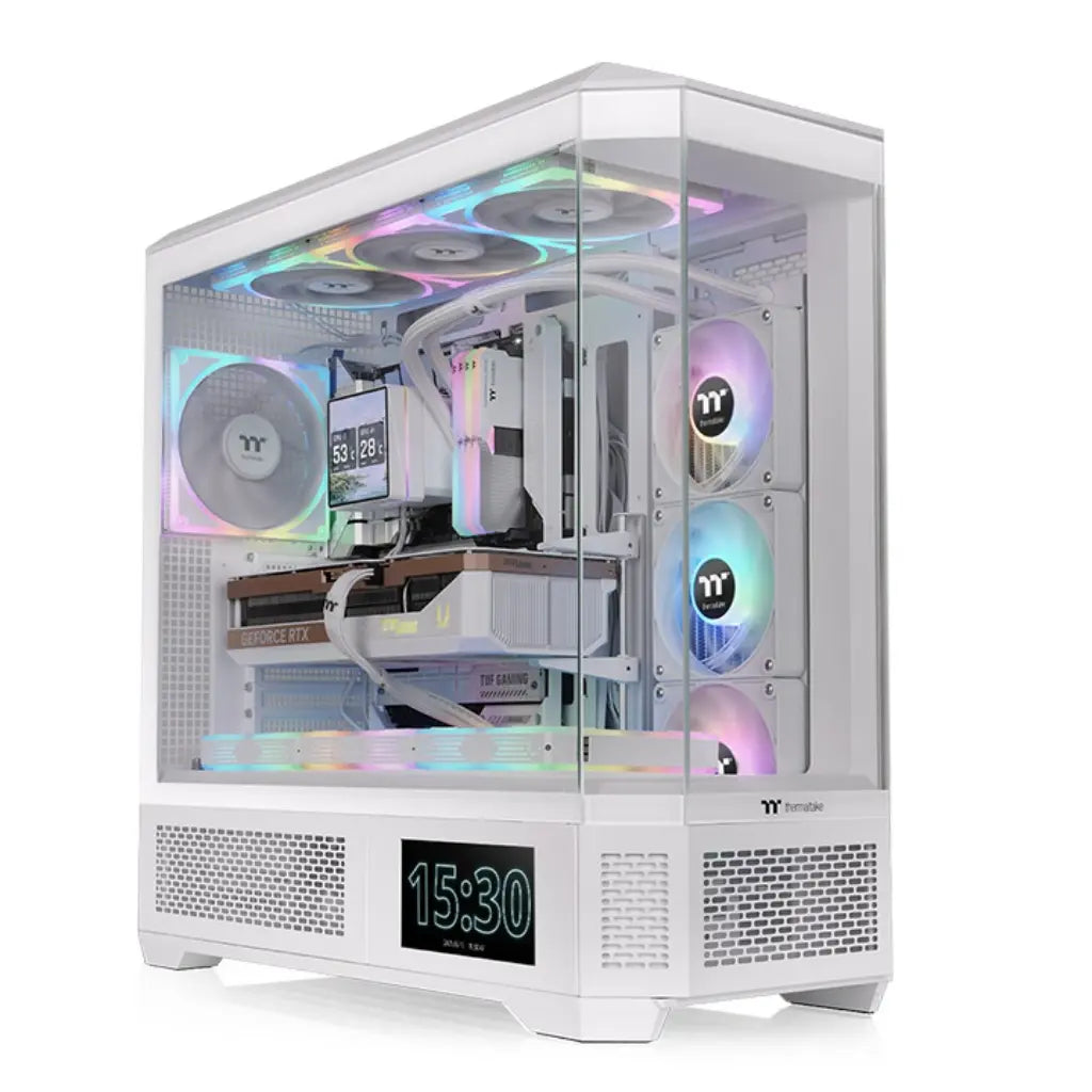 Thermaltake View 600 TG E-ATX Full Tower 4×Tempered Glass Computer Case - Snow-tpstech.in