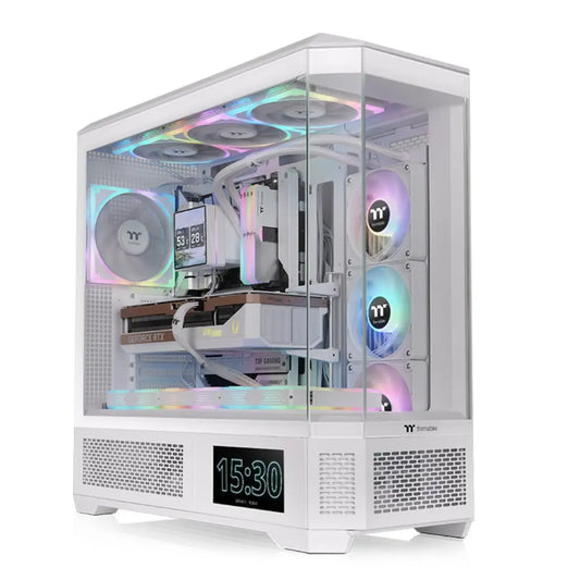 Thermaltake View 600 TG E-ATX Full Tower 4×Tempered Glass Computer Case - Snow-tpstech.in