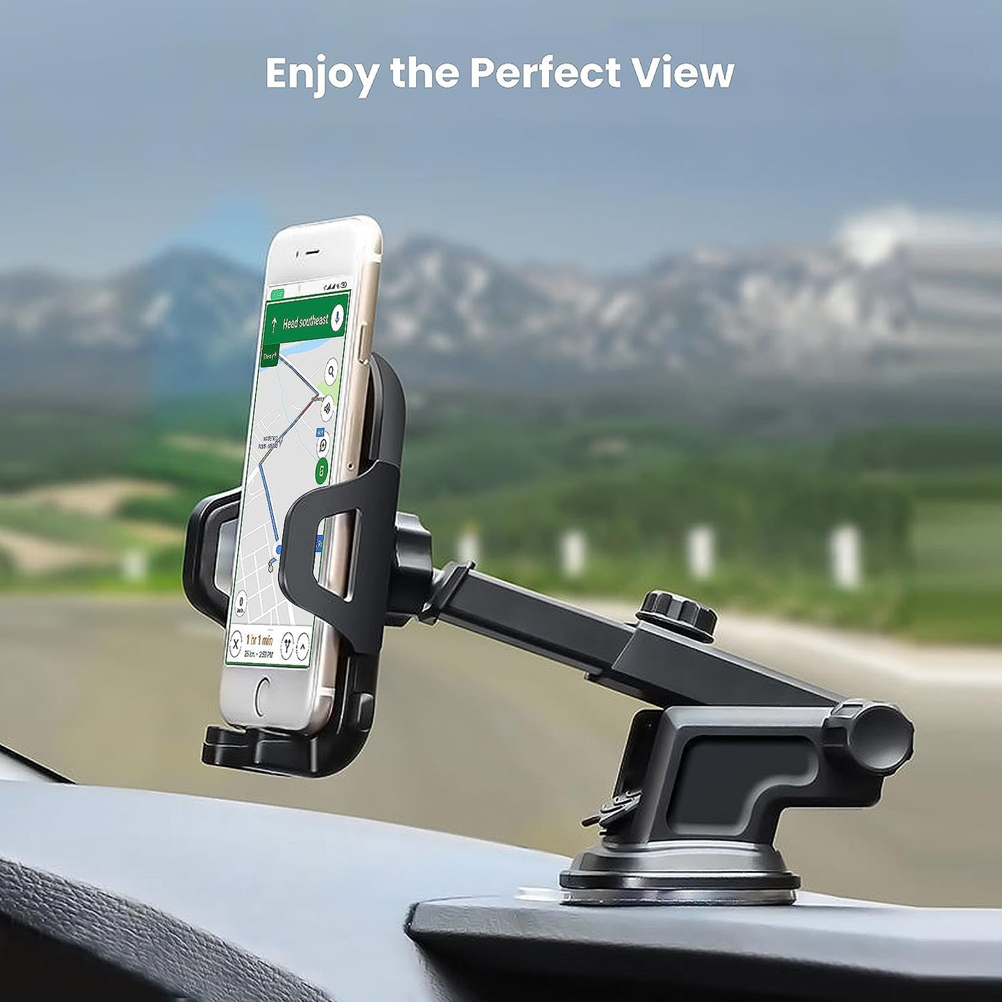 Toreto TOR-165 Grasp-6 Universal Adjustable Mobile Holder with 360 Degree Rotation