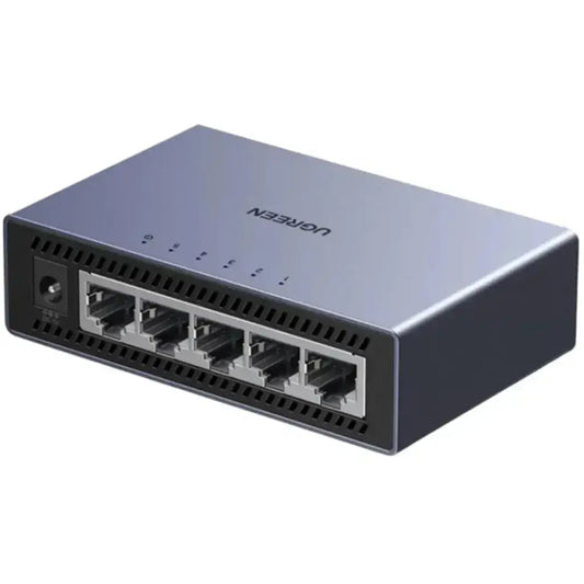 UGREEN 15641 5‑Port Gigabit Ethernet Switch Aluminum Housing Unmanaged Plug & Play-tpstech.in