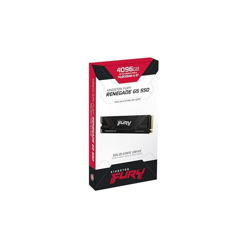 Kingston FURY Renegade G5 4TB SSD PCIe Gen5 NVMe M.2 Solid State Drive