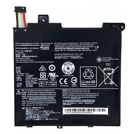 Lenovo L17M2PB2 Original OEM 5070mAh 7.7V 39Wh 2 Cell Laptop Battery